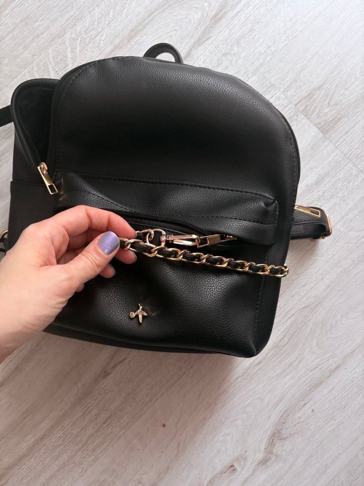 Fabrika siyah Kadın Sırt Çantası - Görsel 2