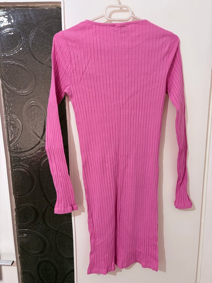 Pembe Kaskorse Elbise - Görsel 2