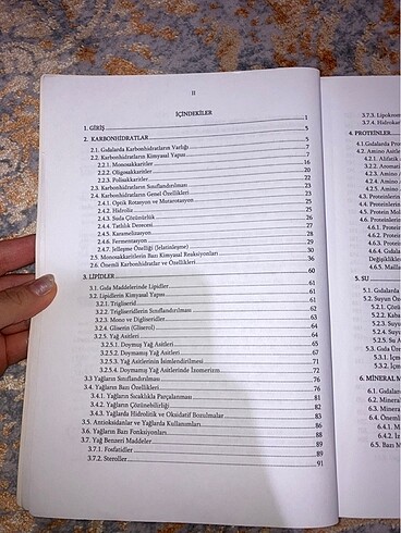 Gıda kimyası üniversite kitabı