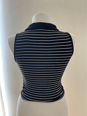Diğer çizgili crop bluz