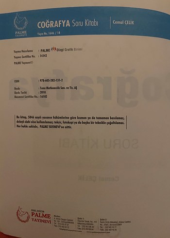 YKS TYT Coğrafya Soru Kitabı