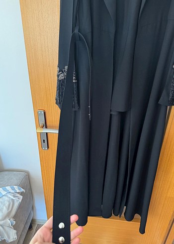 Nakış Detaylı Siyah Uzun Kadın Takım - Görsel 6