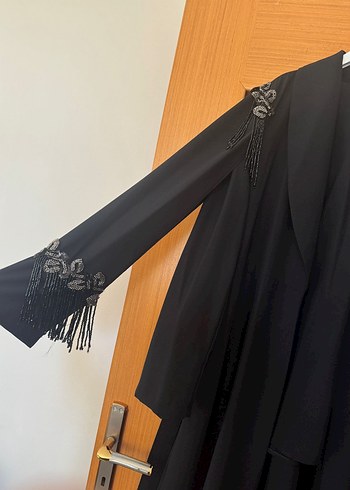 Nakış Detaylı Siyah Uzun Kadın Takım - Görsel 8