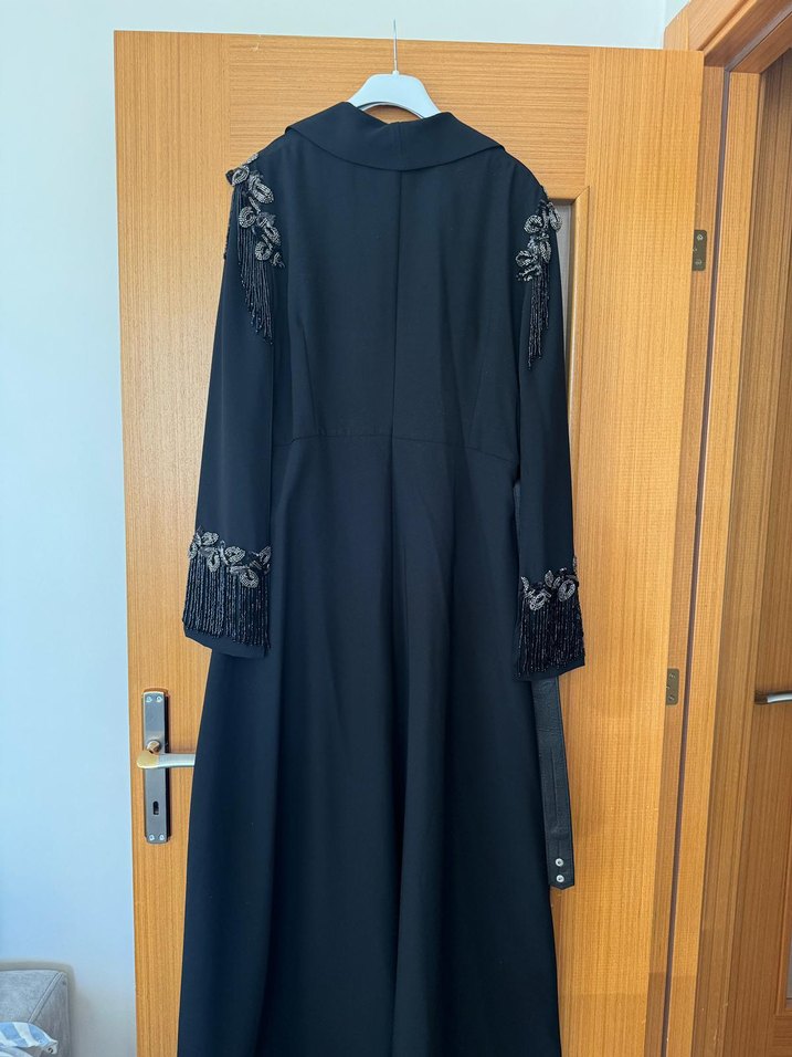 Nakış Detaylı Siyah Uzun Kadın Takım - Görsel 5