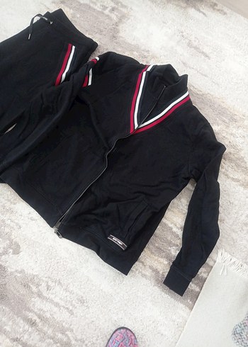 Siyah Fermuarlı Kadın Eşofman Takımı - Görsel 6