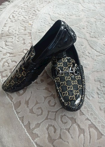 Siyah Parlak Deri Tokalı Erkek Loafer - Görsel 4