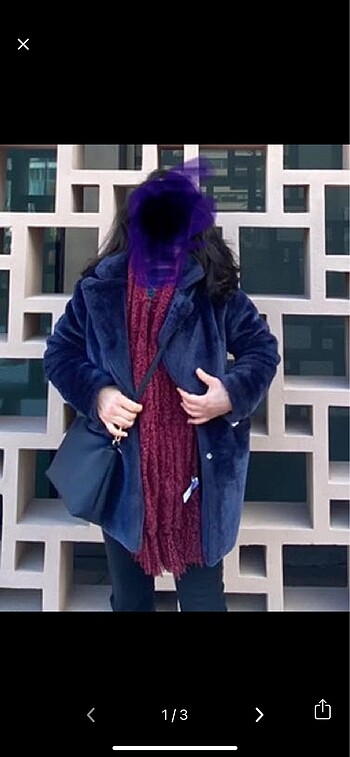 Peluş kaban Lacivert