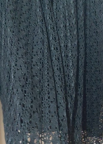 Siyah Dantel Uzun Kadın Etek - Görsel 2