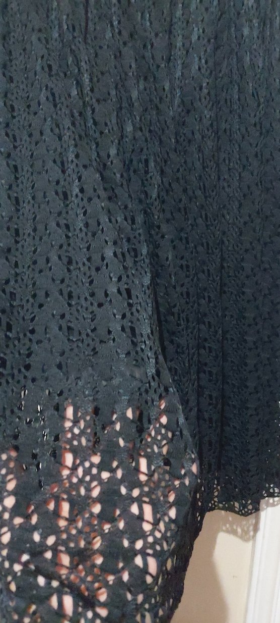 Siyah Dantel Uzun Kadın Etek - Görsel 3