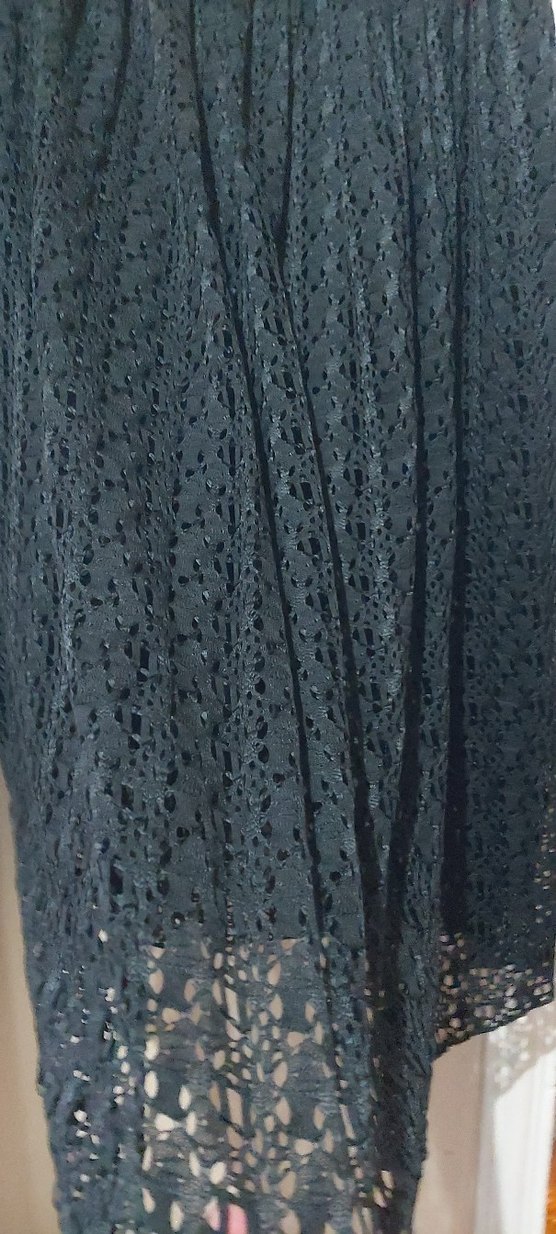 Siyah Dantel Uzun Kadın Etek - Görsel 2