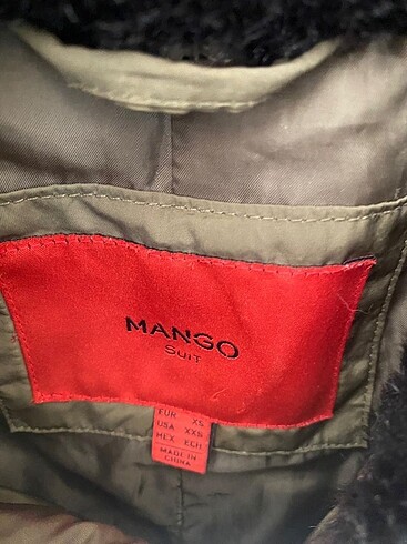 xs Beden Kaz tüyü mango mont