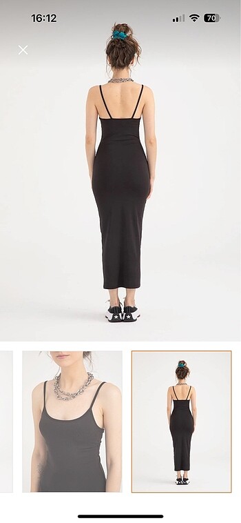 Sheinside Siyah günlük elbise