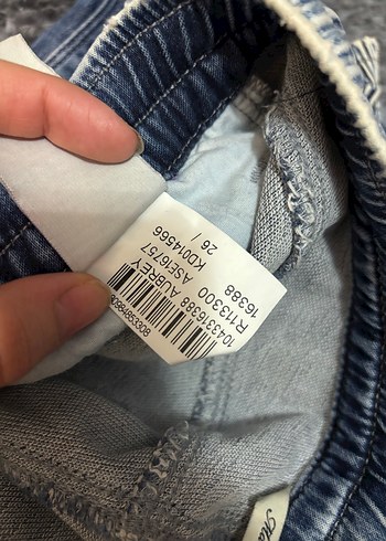 Kadın Gri Batik Desenli Kemerli Jean - Görsel 5