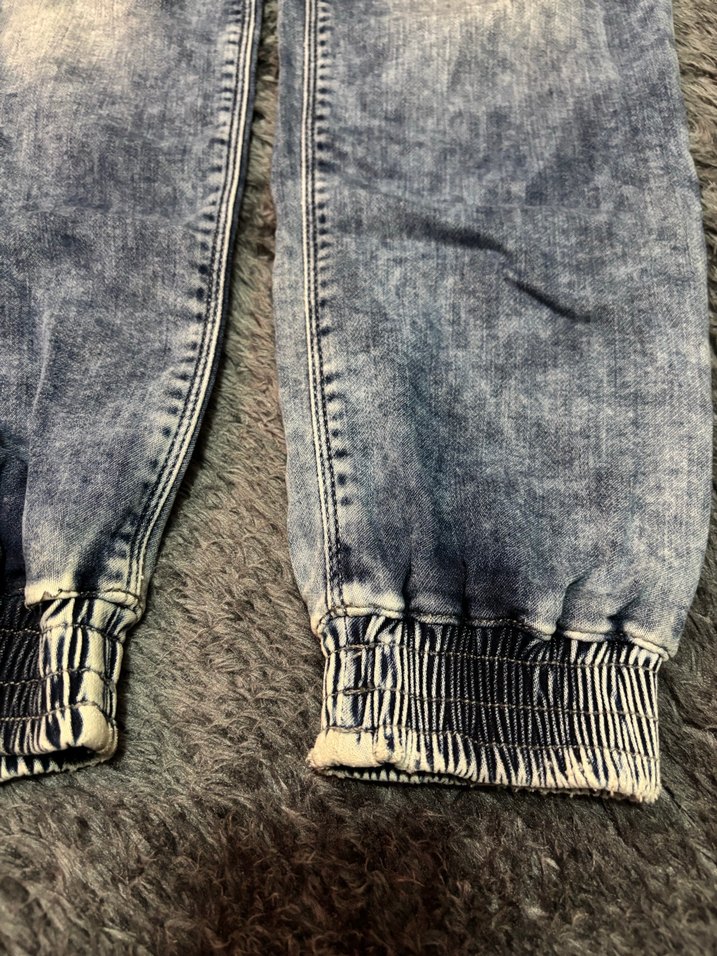 Kadın Gri Batik Desenli Kemerli Jean - Görsel 2