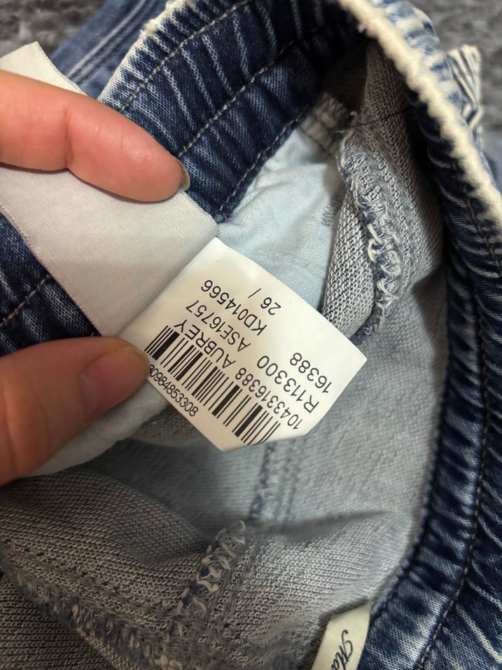 Kadın Gri Batik Desenli Kemerli Jean - Görsel 5