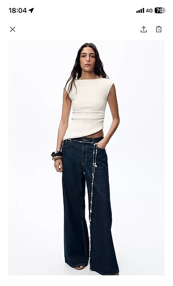 Zara asimetrik bluz