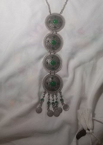 gümüş vintage antika kolye - Görsel 2