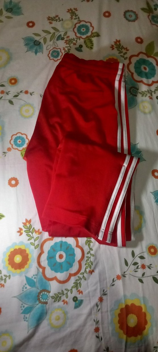 Adidas Erkek Kırmızı esofman altı orijinal kışlık - Görsel 2