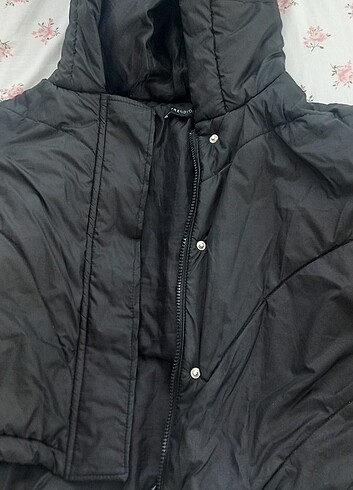 Kadın mont siyah - Görsel 2