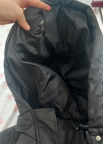 Kadın mont siyah - Görsel 3