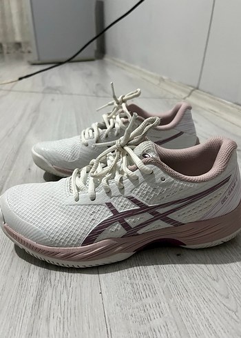 Beyaz Asics Kadın tenis ayakkabı - Görsel 5