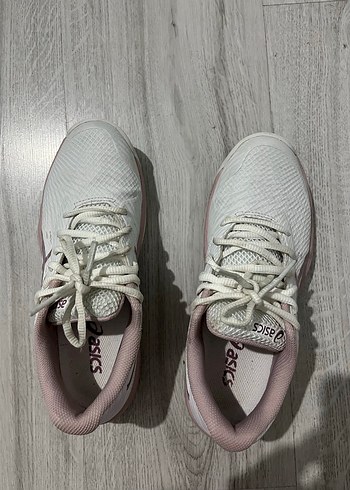 Beyaz Asics Kadın tenis ayakkabı - Görsel 6