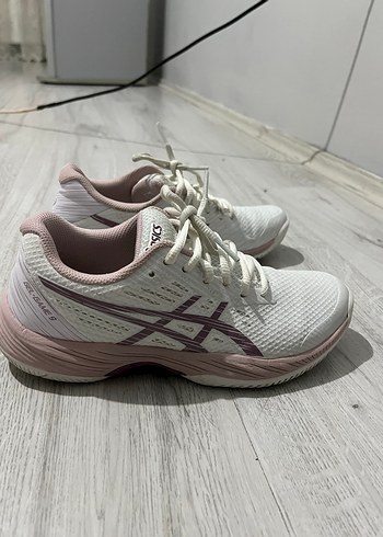 Beyaz Asics Kadın tenis ayakkabı - Görsel 3