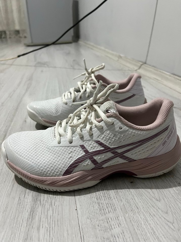 Beyaz Asics Kadın tenis ayakkabı - Görsel 5