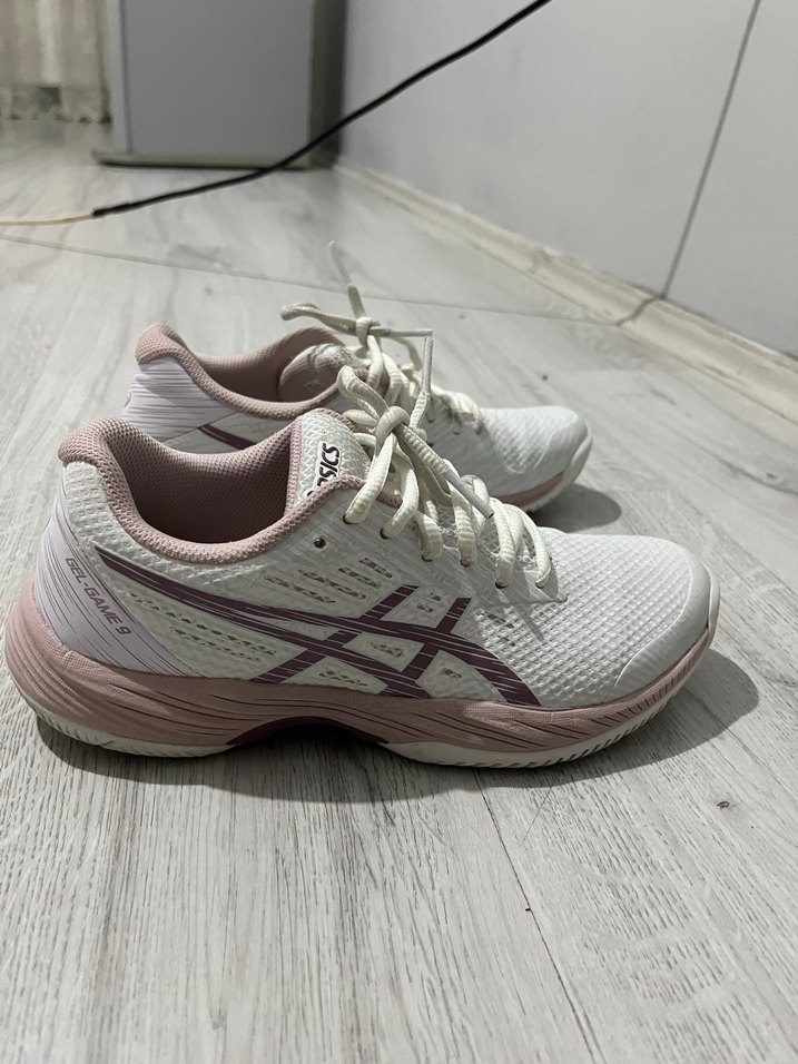 Beyaz Asics Kadın tenis ayakkabı - Görsel 3