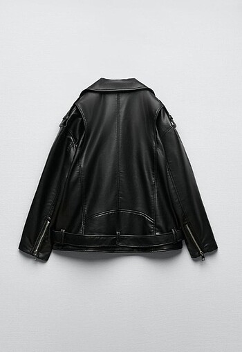Zara Orjinal Zara suni deri oversize ceket