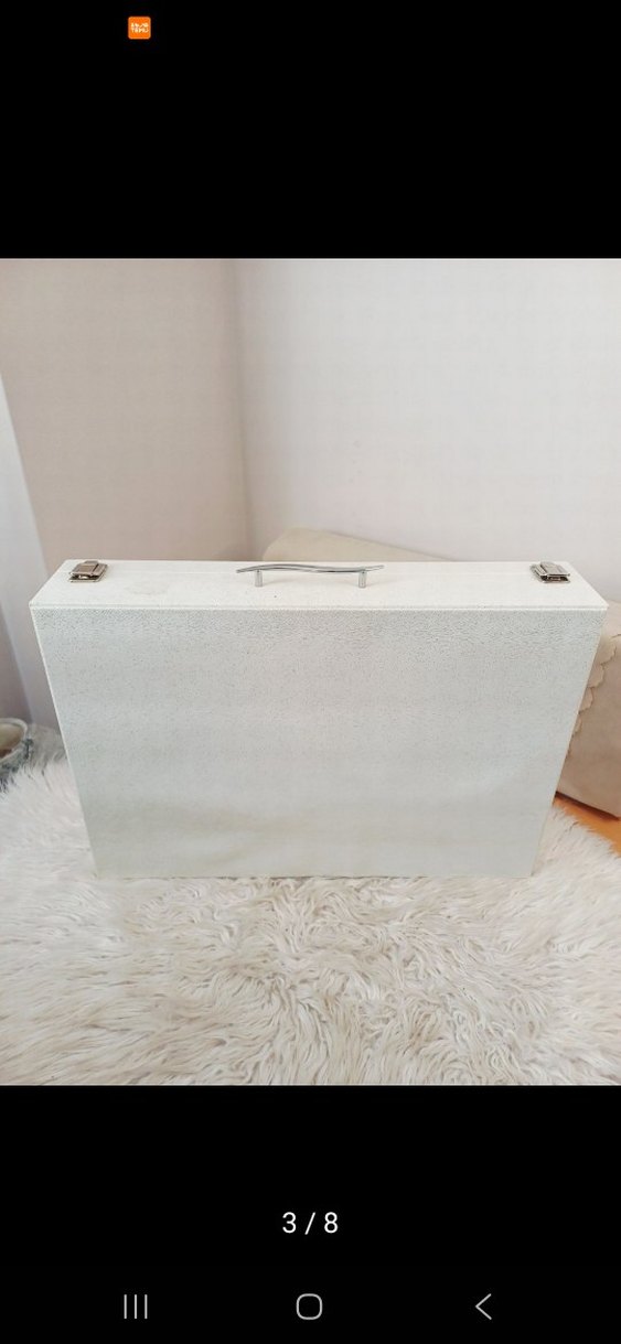 Beyaz Makyaj Organizer Kutusu - Görsel 3