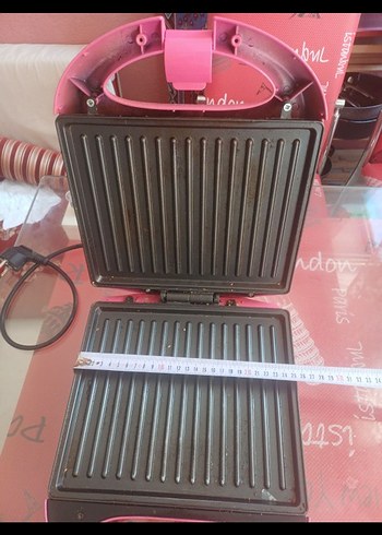 Pastel Pembe Tost ve Sandviç Makinesi - Görsel 5