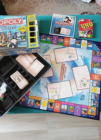  Beden Monopoly ve uno kartlari 
