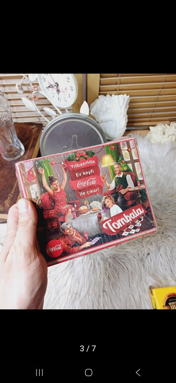 CocaCola Temalı Masa Saati ve Bardak Seti - Görsel 2