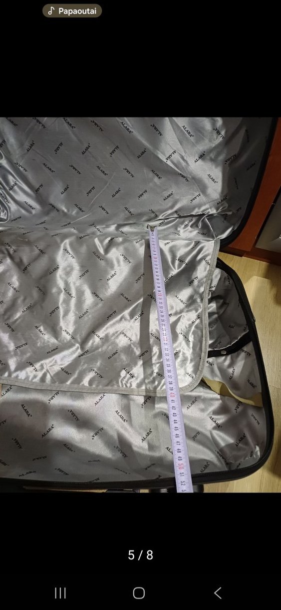 Mor Erkek Bavulu, Tokalı, Düz Desensiz - Görsel 5