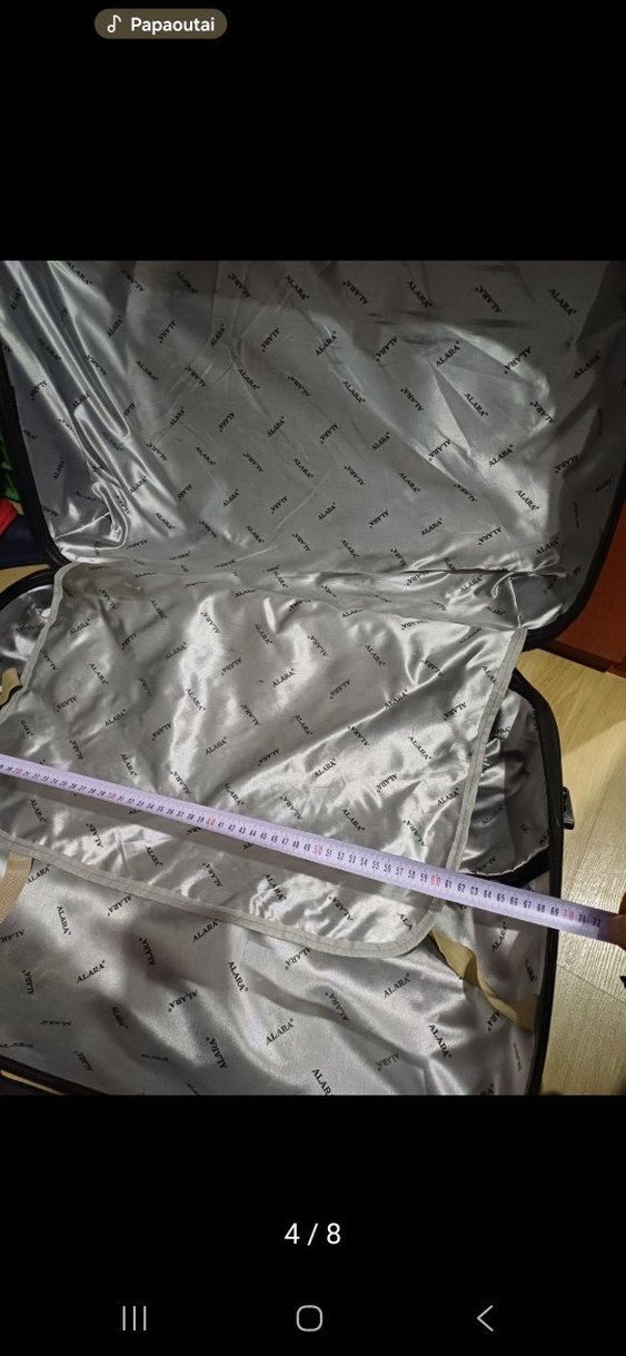 Mor Erkek Bavulu, Tokalı, Düz Desensiz - Görsel 4