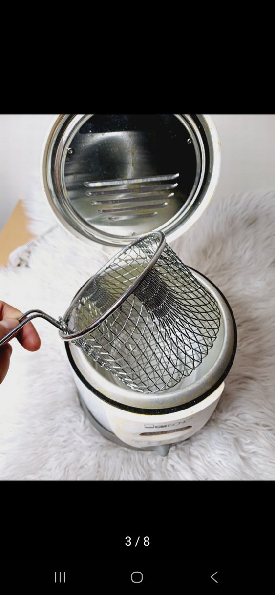 Clatronic Beyaz Mini Fritöz - Görsel 3