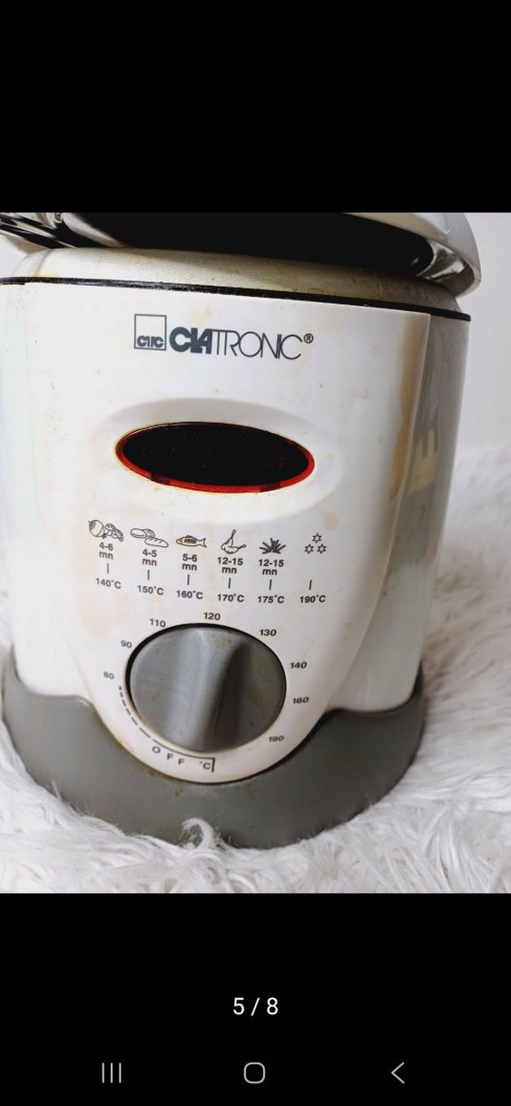 Clatronic Beyaz Mini Fritöz - Görsel 4