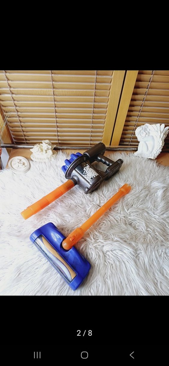 Renkli Mavi Kablosuz Süpürge - Görsel 2