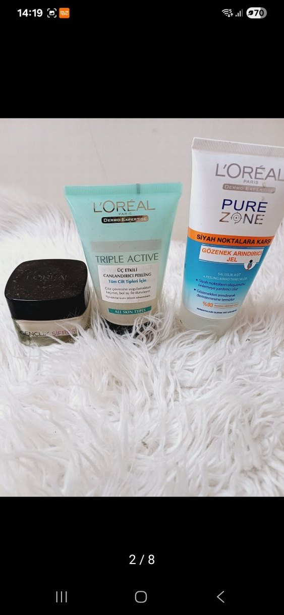 L'Oréal Pure Zone Jel ve Triple Active Peeling - Görsel 2