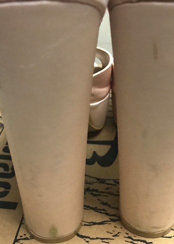 Pudra Renkli Kadın Topuklu Abiye Ayakkabı - Görsel 6