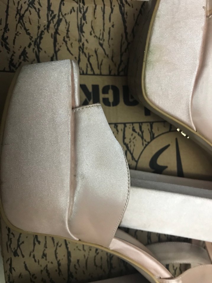 Pudra Renkli Kadın Topuklu Abiye Ayakkabı - Görsel 5