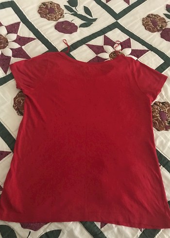 Kırmızı Kısa Kollu Tişört - Görsel 5