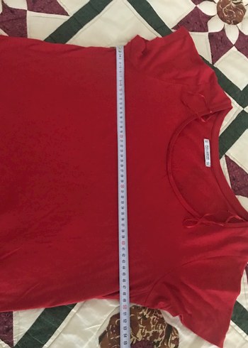 Kırmızı Kısa Kollu Tişört - Görsel 3