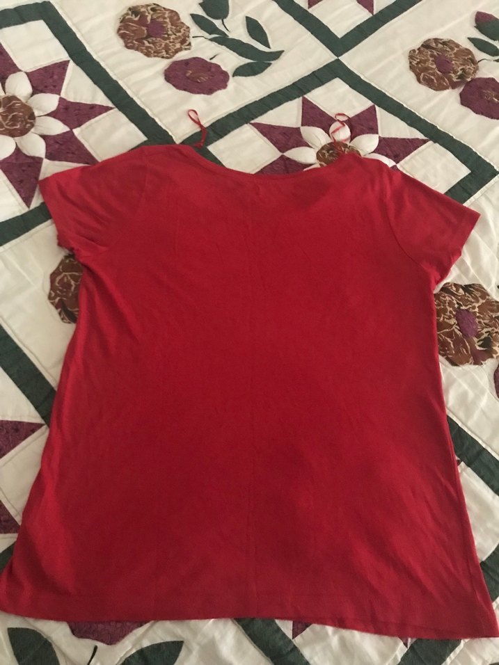 Kırmızı Kısa Kollu Tişört - Görsel 5