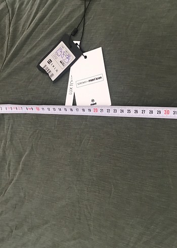 Haki renk uzun kollu tişört - Görsel 4