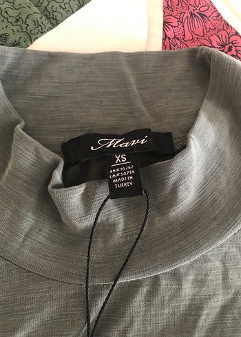 Haki renk uzun kollu tişört - Görsel 3