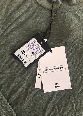 Haki renk uzun kollu tişört - Görsel 2