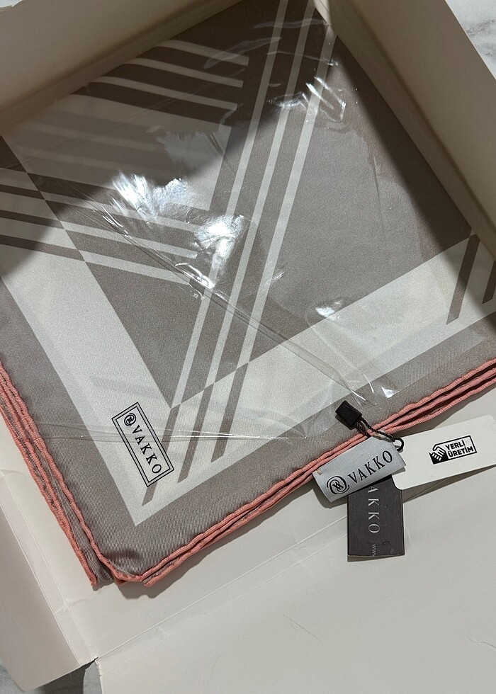 Vakko Twill Eşarp - Görsel 3