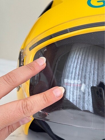 Yarım Kask Sarı - Görsel 5